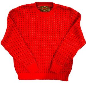 VTG Lake Harmony Rowing Club Red Birds Eye Crewneck Sweater L